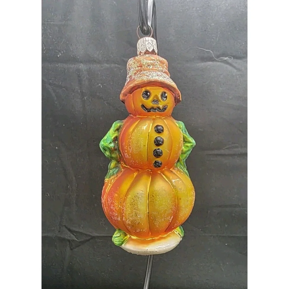 VTG 1999 Christopher Radko Leader of the Patch Jr Pumpkin Halloween Ornament